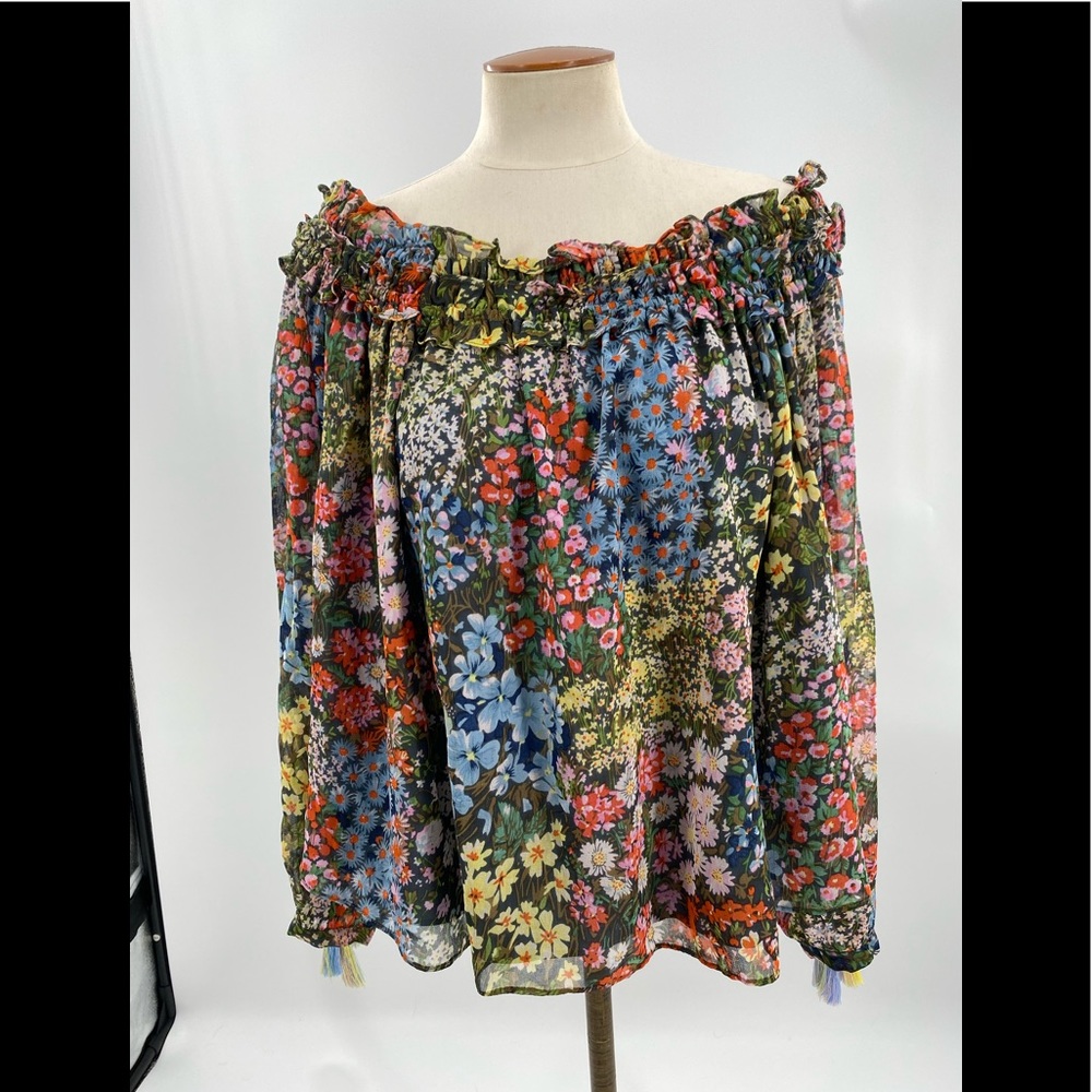 Needle & Thread Floral Off Shoulder Smock Top 10